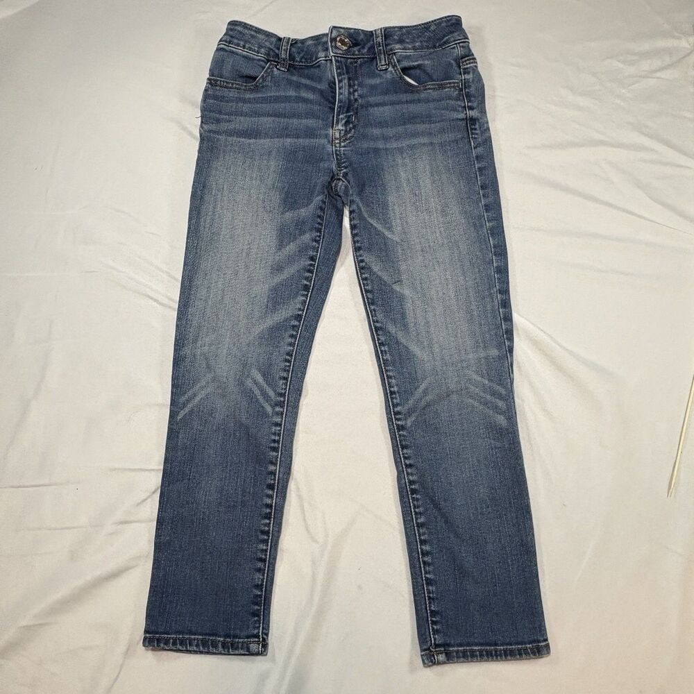 American Eagle Size 0 Girls Jeans Hi-Rise Jegging Crop Super Stretch Blue - Picture 2 of 13